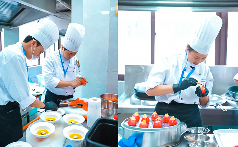 成都农业科技职业学院烹饪专业学生在省
